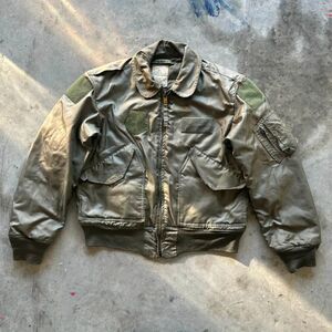 Vintage 70s Military CWU 45/P Flight Jacket Size Medium